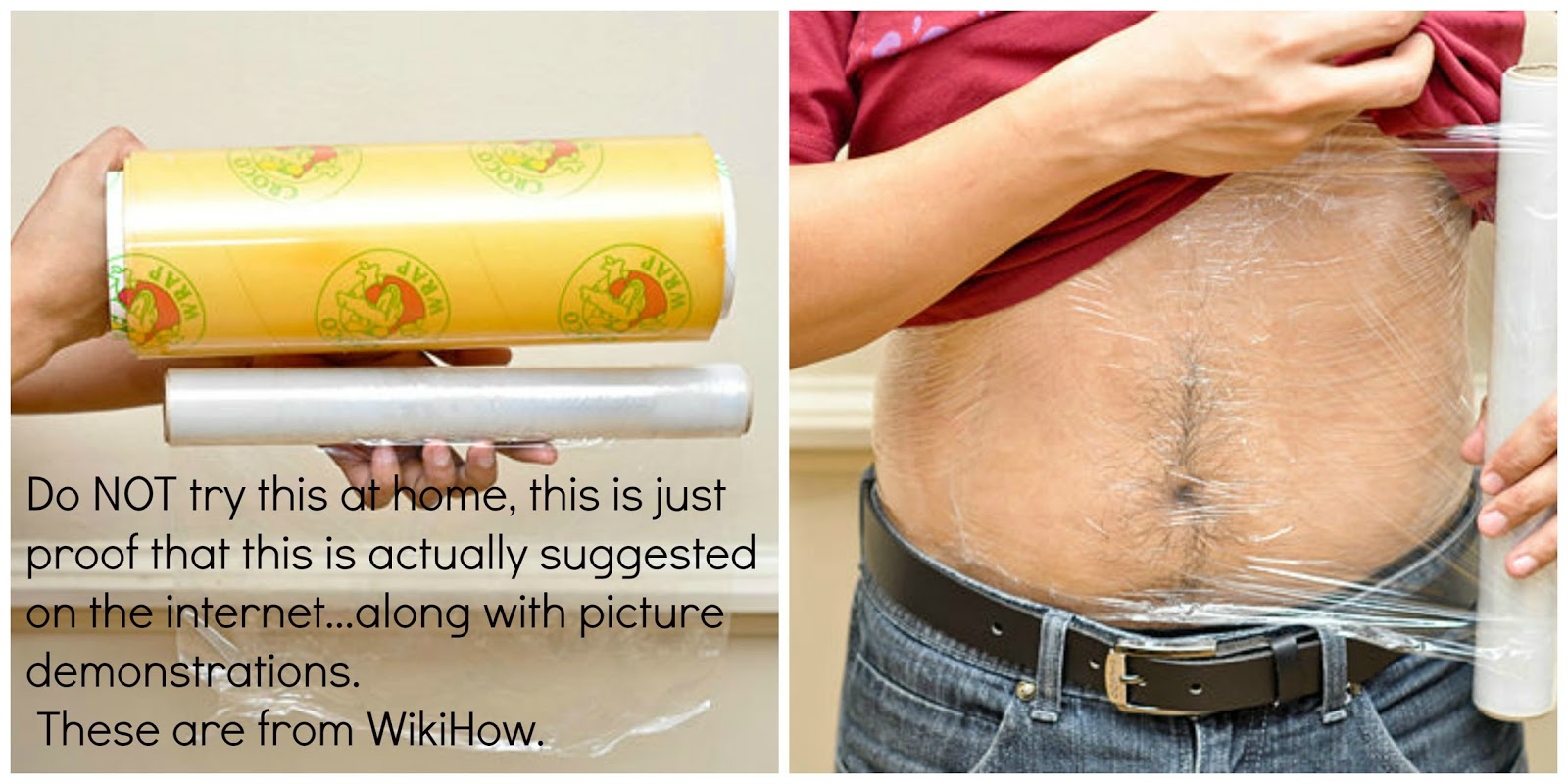 plastic wrap for tummy